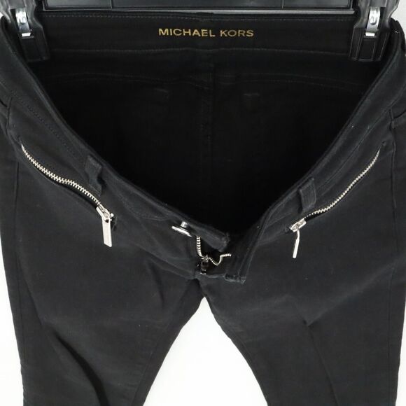Michael Kors Jeans Petites 2P Black Izzy Skinny Stretch Denim Zip Pockets - Picture 15 of 16